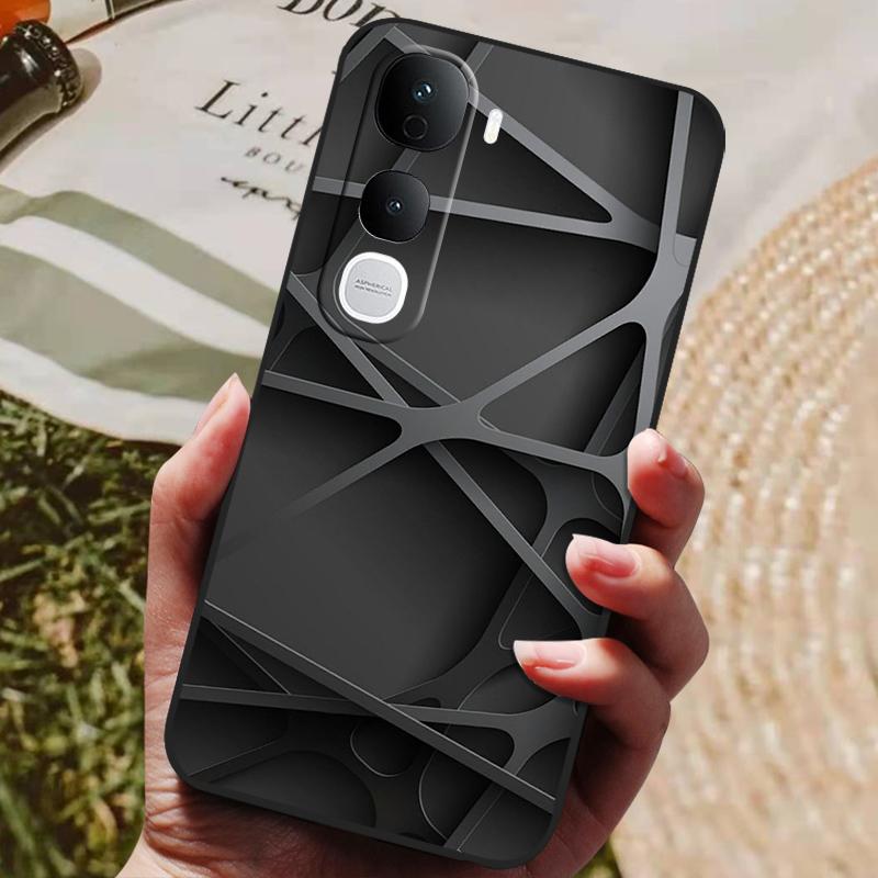 Для Vivo Y400 Pro 5G Чехол Силиконовая Задняя Крышка Чехол для Телефона для Vivo Y400 4G 5G Глобальная Y 400 Pro Чехлы Мягкий бампер coque Ударопрочный