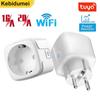 Tuya Wifi Smart Socket EU16A/20A Smart Plug With Power Monitoring Smart Life APP Remote Control Support Google Assistant Alex