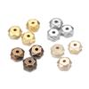 200pcs/lot 7mm Hexagon Gold CCB Plastic Wheel Round Beads Loose Spacer Bead For Bracelet Necklace DIY Jewelry Making Findings