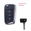 Cocolockey Чехол для выкидного ключа с пультом для Vw Polo Golf7 Mk7 Tiguan Для Skoda Octavia Kodiaq Karoq Для Seat Ateca Автомобильные аксессуары