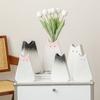 High-end Cat Ceramic Vase Cute Hydroponic Vase Modern Desktop Cat Vase  Bedroom