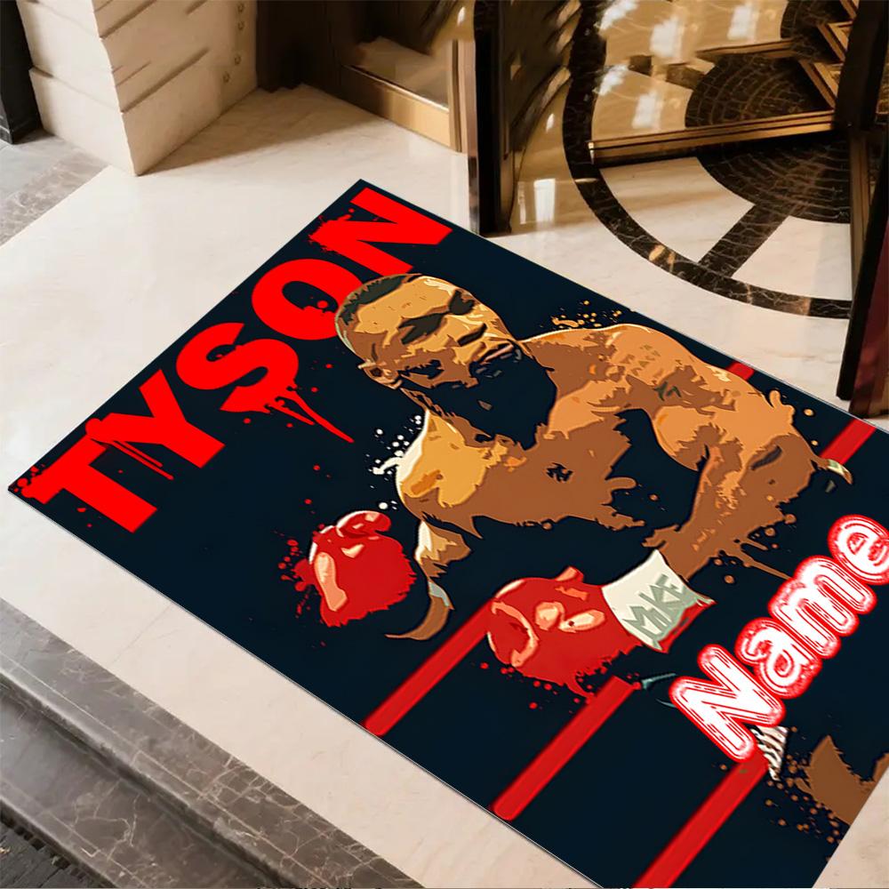 Tyson's Legend Customizable Name Floor Mat Suitable for Entryway Bedrooms Foyer Kitchen Antislip Carpet Decorate Offices Gift for Festivals
