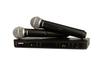 Shure Wireless Microphone System Handheld Dynamic Microphone BLX88 Receiver Dual Channel Professional Singer Vocal Performance Live Event Presentation