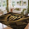Athletic Bilbao Football Design Crystal Velvet Rug Soft Decorative Mat for Bedroom Entrance