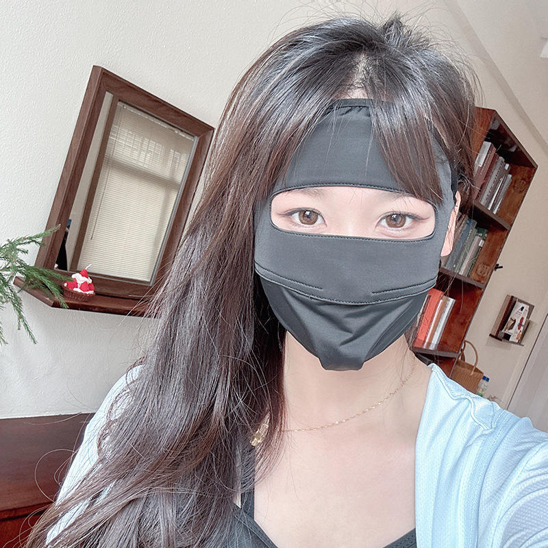 Солнцезащитная маска для защиты всего лица от солнца, защитная маска от ультрафиолета для мужчин и женщин, регулируемая спортивная защита от солнца для светлой кожи