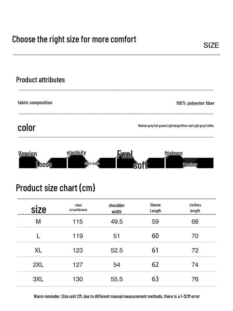 Baleno Men's Double-Thick Fleece Stand Collar Sweatshirt