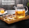 Heat-Resistant Glass Teapot & Cold Water Jug, Explosion-Proof, Large Capacity for Juice or Flower Tea