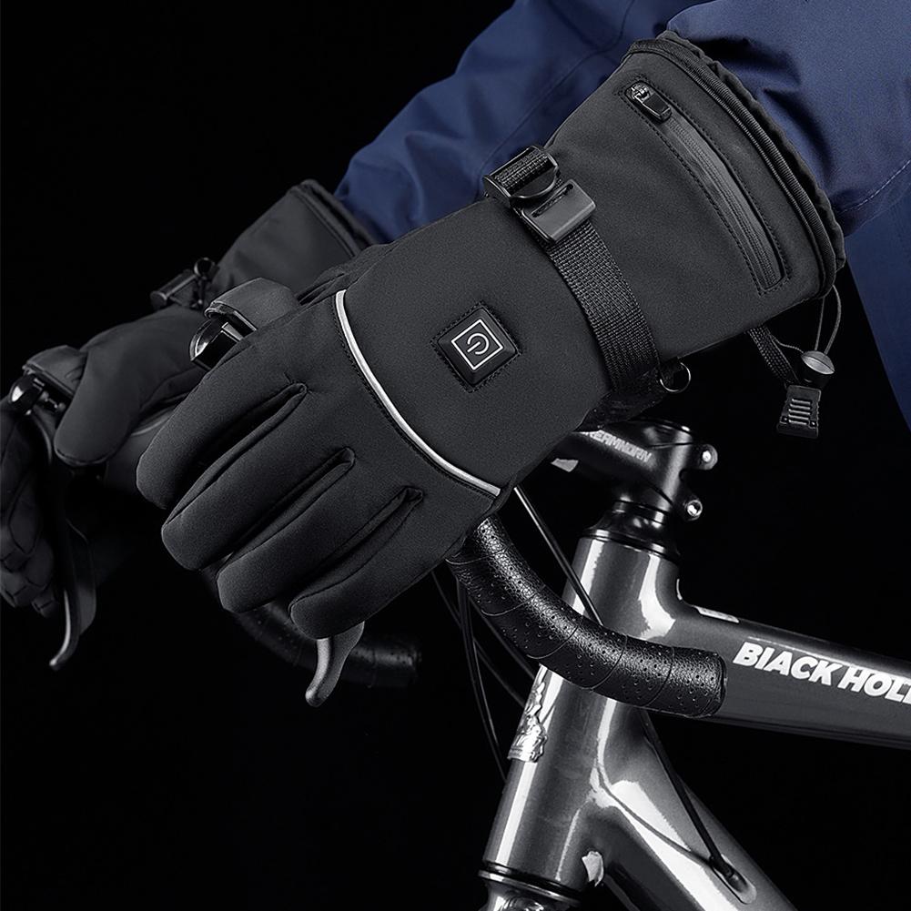 Водонепроницаемые перчатки с сенсорным экраном для мотоцикла, грелки для рук, электрические тепловые перчатки с сенсорным экраном для сноуборда, велоспорта, вождения, катания на лыжах
