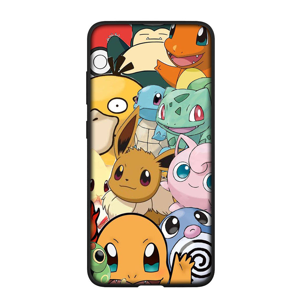 Phone Case for Samsung Galaxy S25 S23 S22 S24 Ultra FE Plus A05 A06 A15 A16 A36 A37 A35 A52 A54 A55 A56 A57 A25 A53 A17 Anime Pokemon GO Pikachu Cover