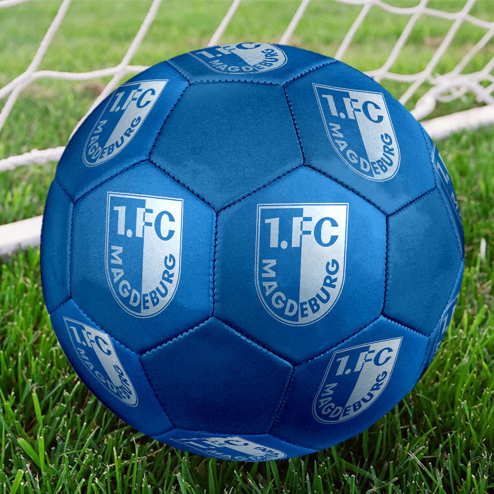 Футбольный мяч 1.FC Magdeburg, размер 5, машинная строчка, ПВХ, прочный и с высоким отскоком, подходит для всех возрастов, фанатская атрибутика, для матчей и игр на открытом воздухе.