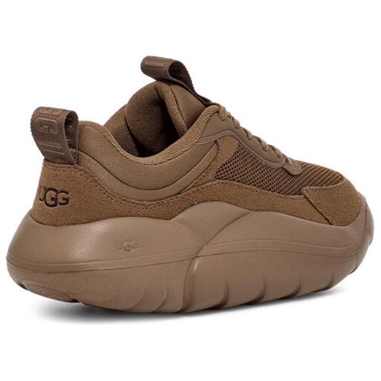 UGG Fabric Versatile Commuter Trendy Comfortable Low-Top Casual Shoes Women Sneaker Brown 1166011-HCK