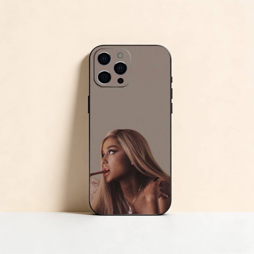 Чехол для телефона Арианы Гранде Для iPhone 17, 16, 15, 14, 13, 12, 11 Plus, Pro Max, Другие Мягкий черный чехол