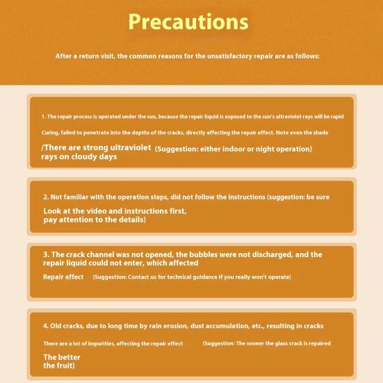 Automotive Repair Fluid Kit DIY Windshield Repair Resin Windshield Crack Repair Kit Car Glass Corrector Shatter Repair Glue