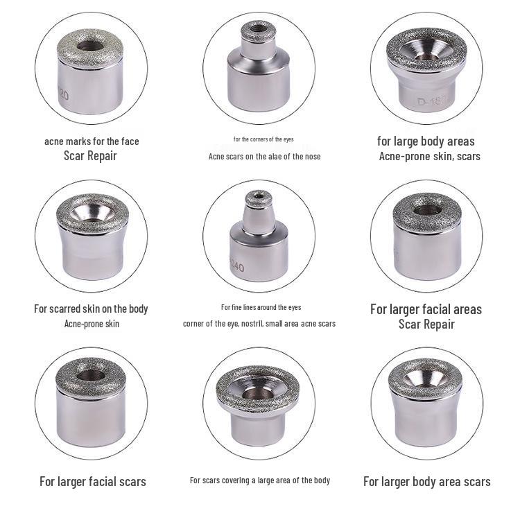 Diamond Micro-Sculpting Facial Device: Oxygen Spray, Hydration & Microdermabrasion for Blackhead Removal & Rejuvenation.