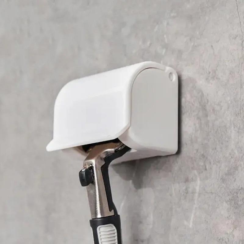 Подставка для бритвы, Подставка для хранения бритвы для бритья, Не требует сверления, Настенная подставка для бритья со встроенным клеем