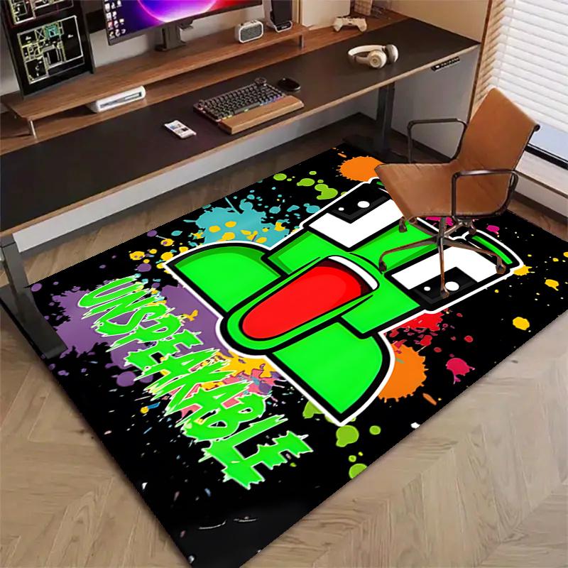Unspeakable Polyester Carpet, Soft Indoor Mat for Office Chair, Living Room, Computer Desk - Decorative Home Office Rug Design