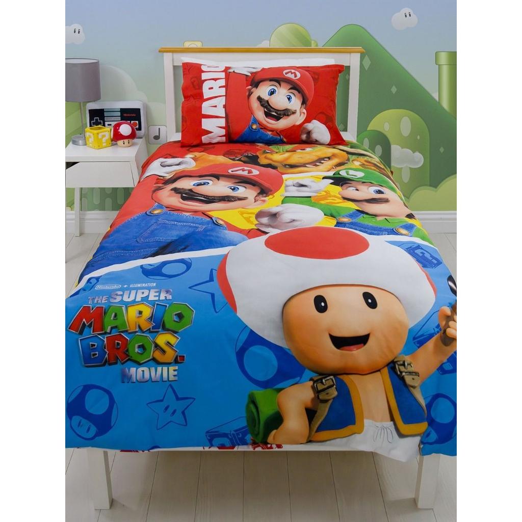 Двусторонний комплект пододеяльников Super Mario Bros Jump