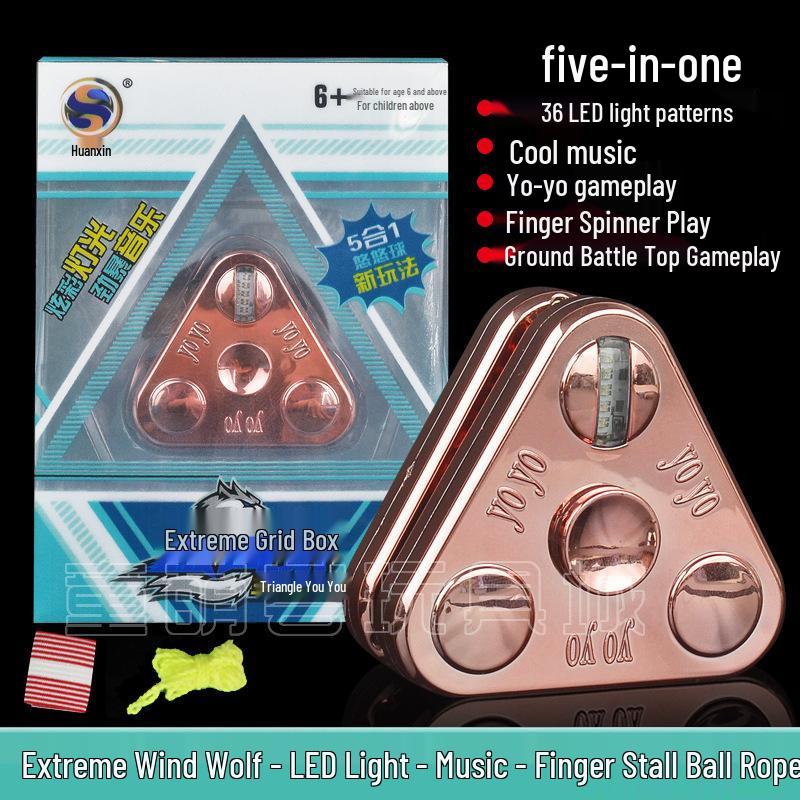 Чудо-девочка Светящийся металлический йо-йо с автоматической втяжкой для детей