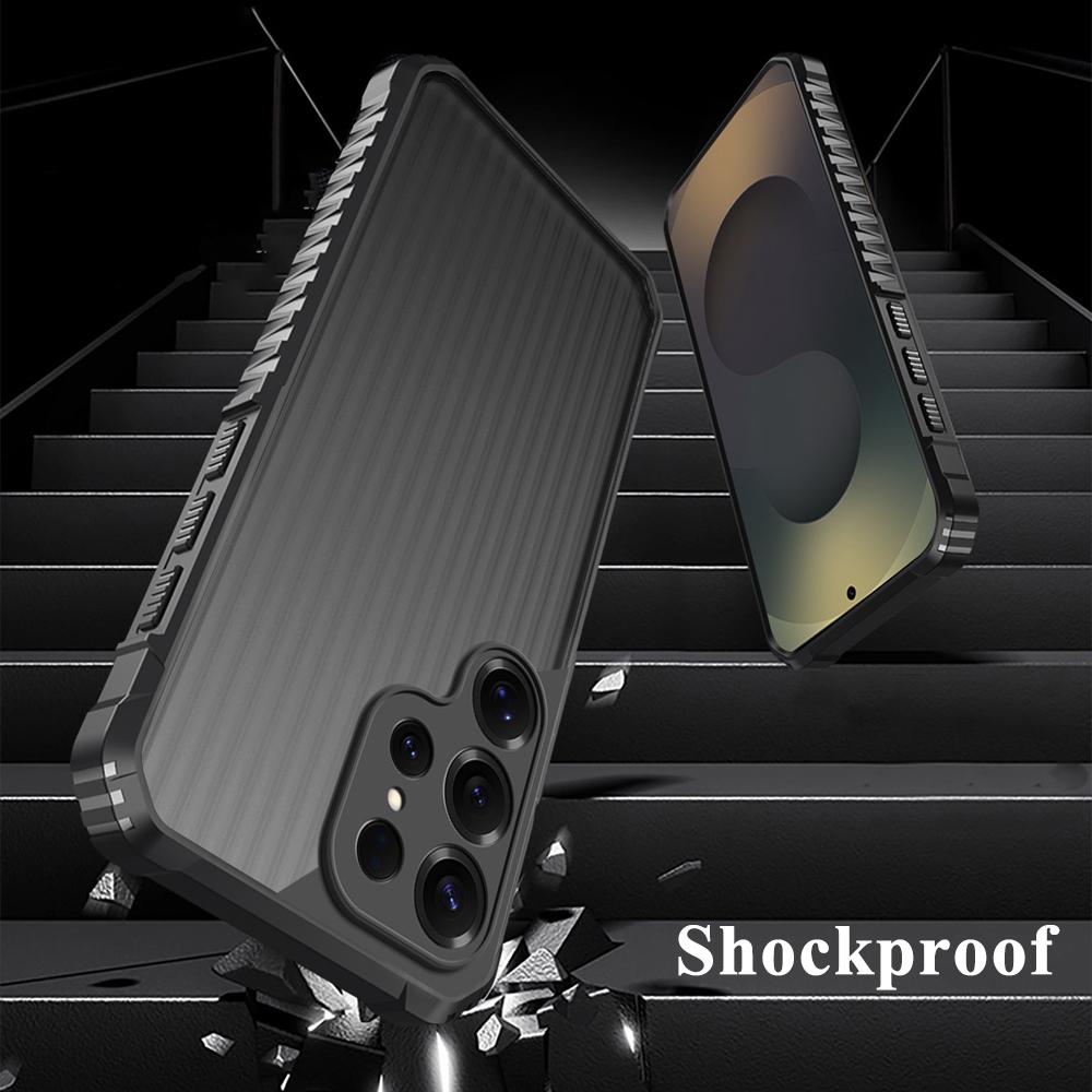 KEYSION Сверхпрочный противоударный чехол для телефона Samsung S23 S24 S25 Ultra Силиконовый+ПК Полупрозрачная матовая крышка для Galaxy S25 S21 FE