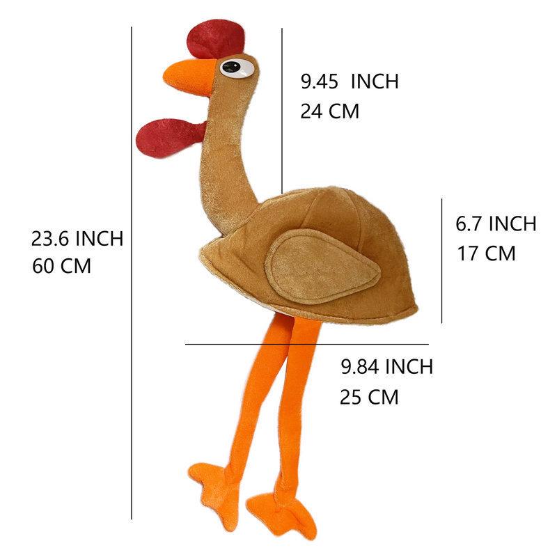 Thanksgiving Cartoon Turkey Plush Hat Decoration