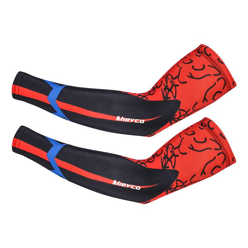 Men Cycling Arm Sleeves Sun Protection UV Proof Arm Covers Cuffs for Running Biking Driving Outdoor Sports 1