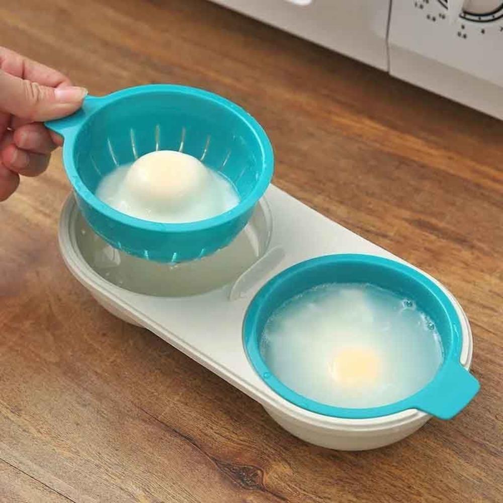 Anti-slip Microwave Egg Poacher Non-stick Egg Maker Food Grade Pans Hot Spring Egg Mold  Breakfast