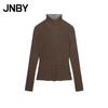 JNBY Осенняя облегающая футболка с длинным рукавом и воротником-стойкой