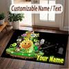 Custom Name Text Crystal Velvet Rug,Plants vs. Zombie Soft Plush Decorative Non Slip Floor Carpet
