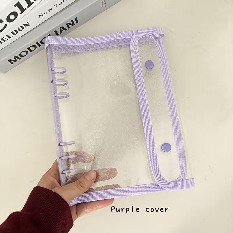 Папка А5 Обложка с двойной пряжкой 10 шт. сменных листов Карманы DIY Фото K-pop Организатор Держатель Книга для хранения карточек айдолов