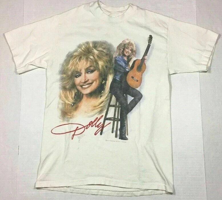 New Vintage Dolly Parton Tour Concert T-Shirt Size USA Reprint Tee S-5XL