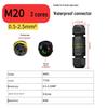 M16 Waterproof Outdoor Cable Connector: T-Type M20 Three-Way Terminal Block for Buried Distribution