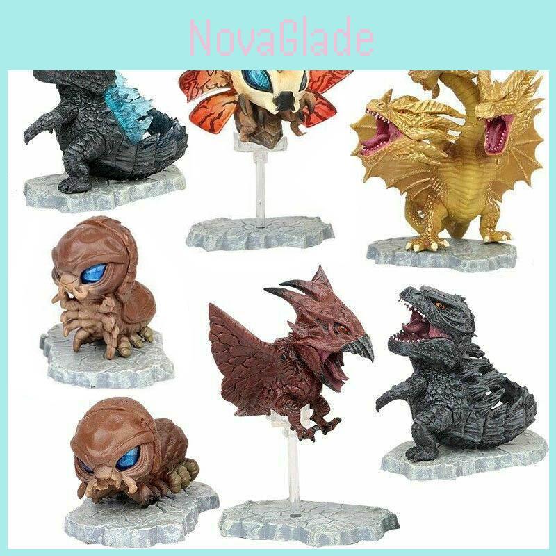 Exquisite Godzilla Movie King Of The Monsters Cute Mini Action Figures Set