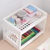 INS Style Desktop Organizer Plastic Makeup Shelves Simple Desktop Storage Shelf  Sundries