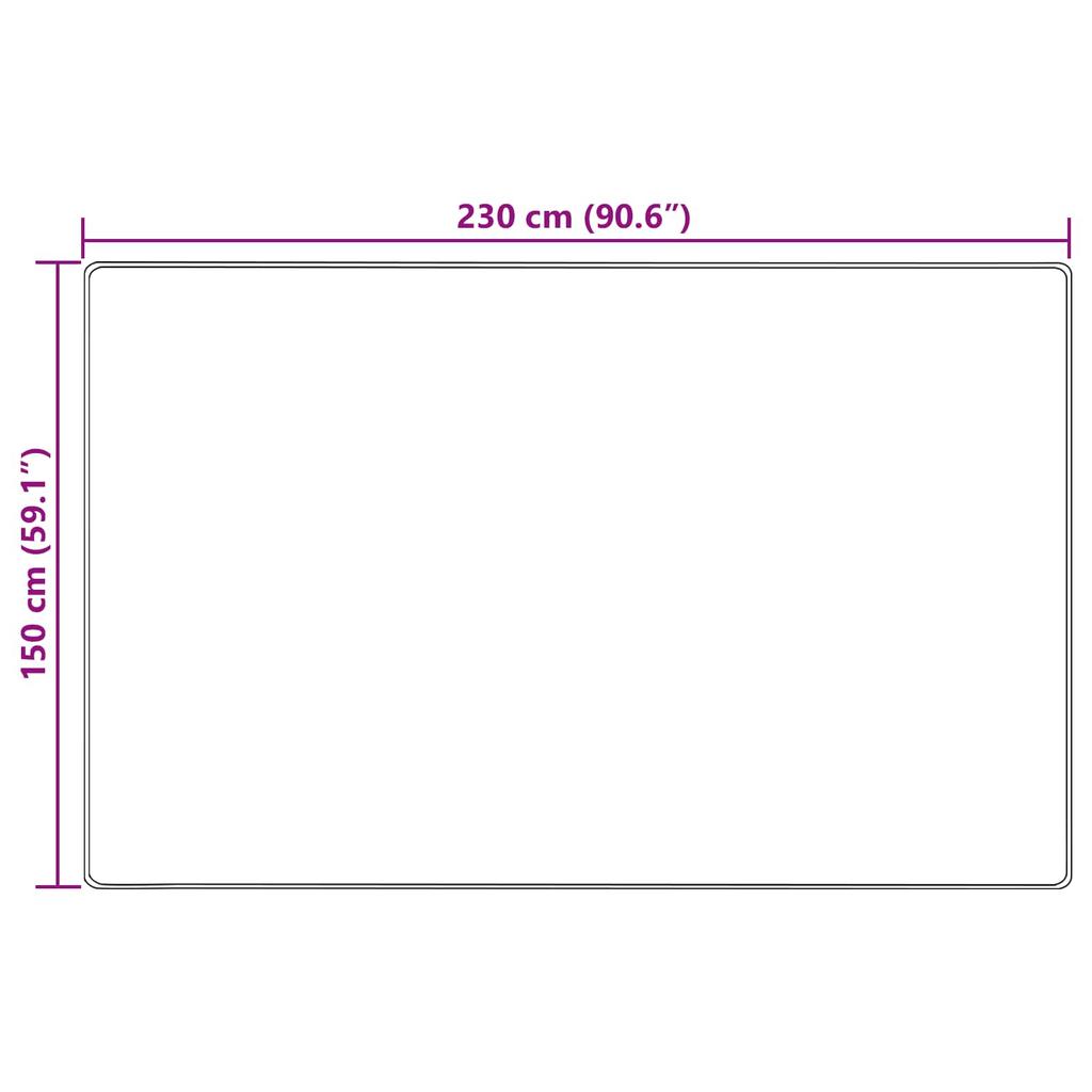 Коврик-дорожка MARSA Кремовый 150 x 230 см Полиэстер и ПВХ