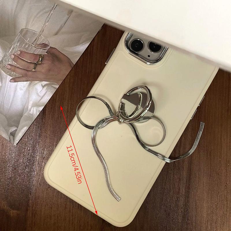 Держатель для кольца в виде змеиной кости, подставка с пряжкой в виде банта, цепочка для мобильного телефона, вращающаяся на 360 градусов, универсальный настольный кронштейн, декор