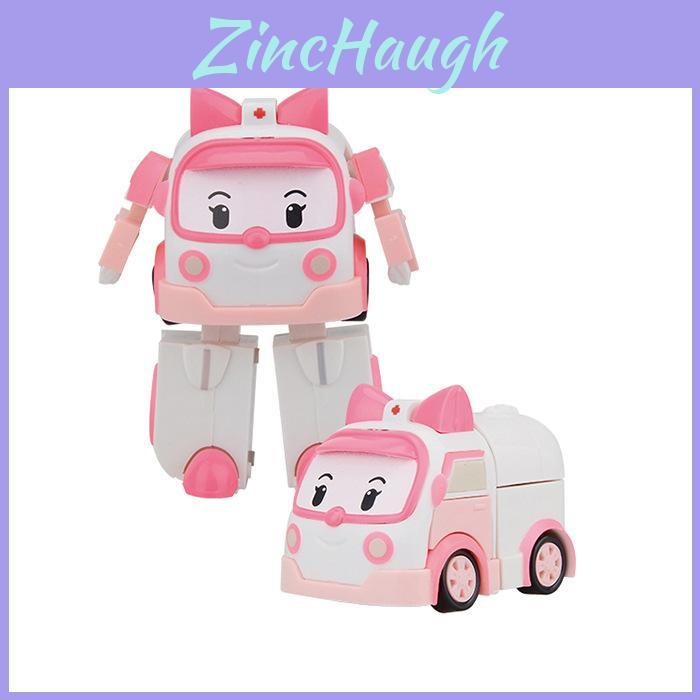 Robocar Poli Ambe Roy Helly Transformer Toys Set For Kids Educational Gifts And Easter Decoration