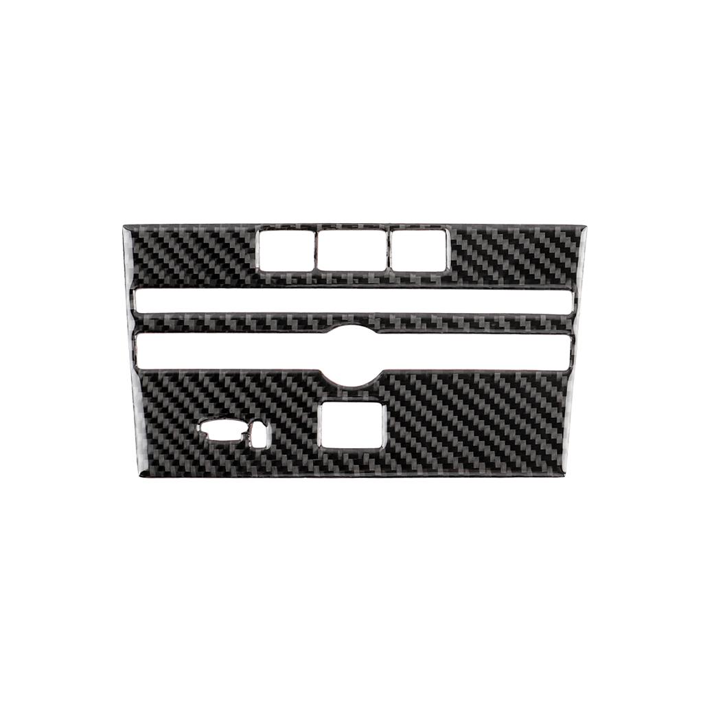 Carbon Fiber Console Panel Seat Heating Audio Panel Cover Trim Fit for Infiniti Q50 Q60 2014-2019 Auto Accessories Sticker