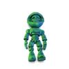 Articulated Skeleton Astronaut Figurines, 3D Printed, Movable Joints, Sliding Helmets, Space-Themed Collectibles, Ideal for Home