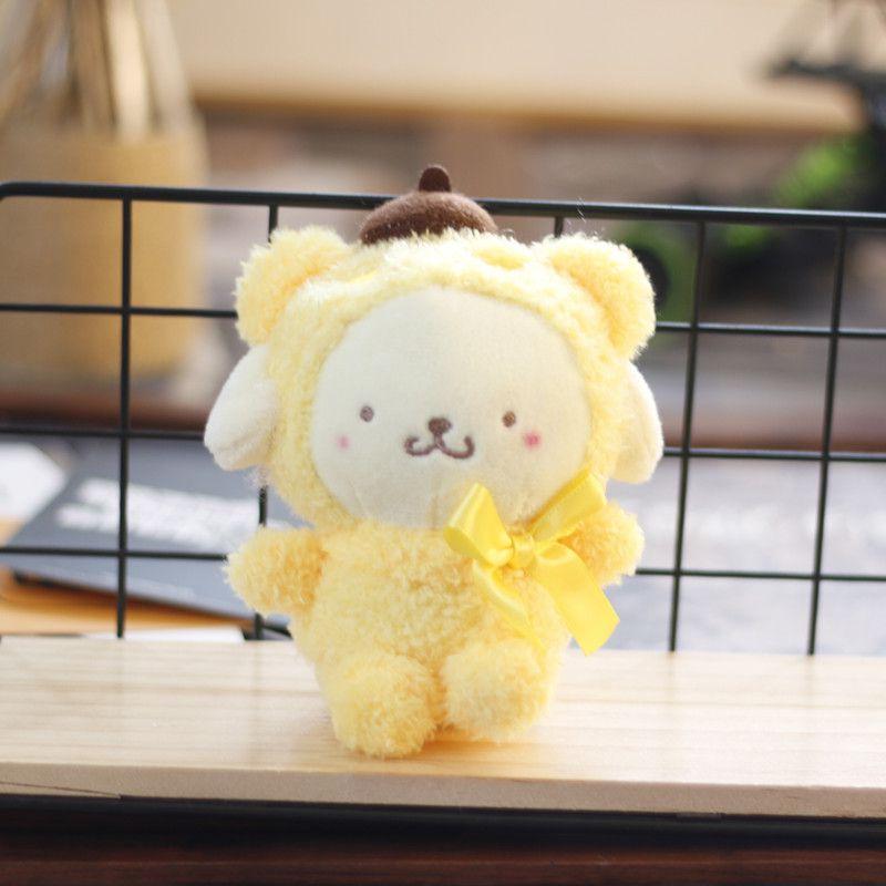Плюшевая брелок-игрушка Sanrio Мягкая и милая Дизайн Kuromi Для фанатов аниме
