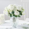 Artificial Bouquet Fake Peony Micro Landscaping Faux Silk Flower Vase Decorating Fake Flowers for Meeting Room