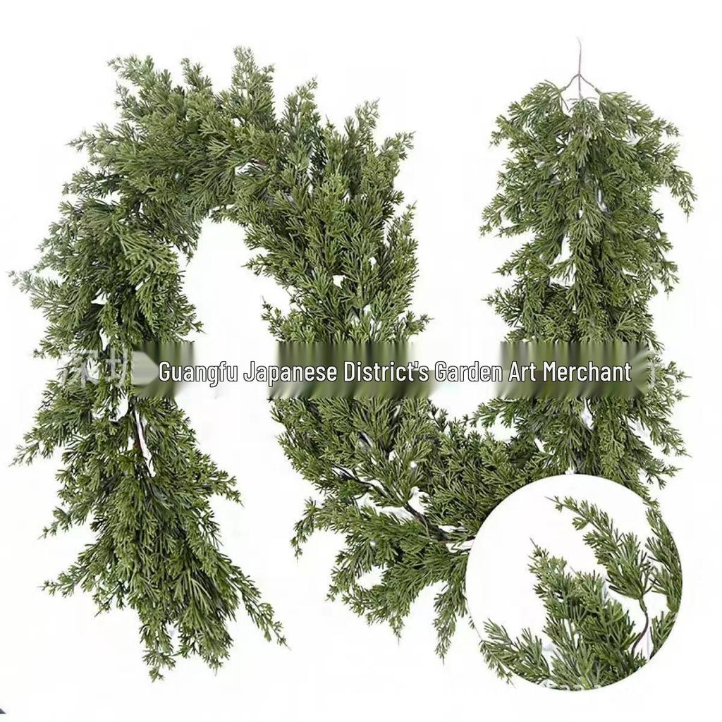 In-Stock Christmas Rattan, Pine, and Cypress Greenery for Indoor/Outdoor Decoration