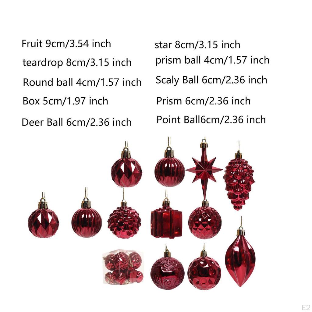 Украшения для елки Рождественский декор DIY Декоративные подвесные безделушки Шарики Набор украшений