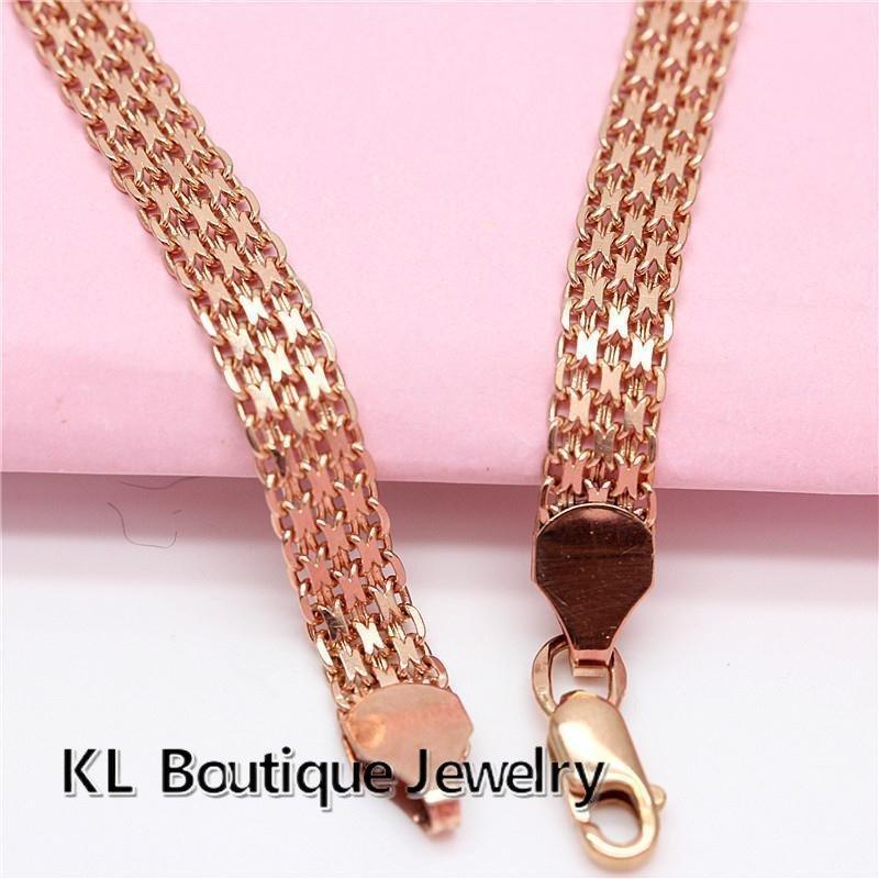 Новинка 2023 года, браслет цвета розового золота, широкая кружевная цепочка, классический темпераментный женский новый продукт для подарка подруге и маме