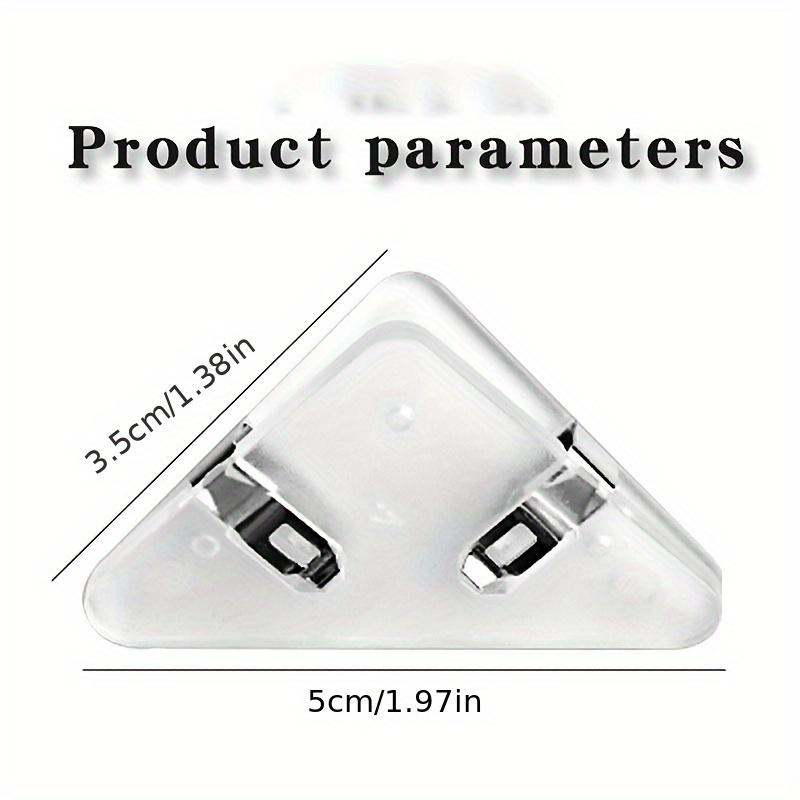10-Pack Triangle Binder Clips, Large Capacity Multi-Purpose Plastic Paper Clamps, Office and School Document Organizer Clips, Folder File Holders