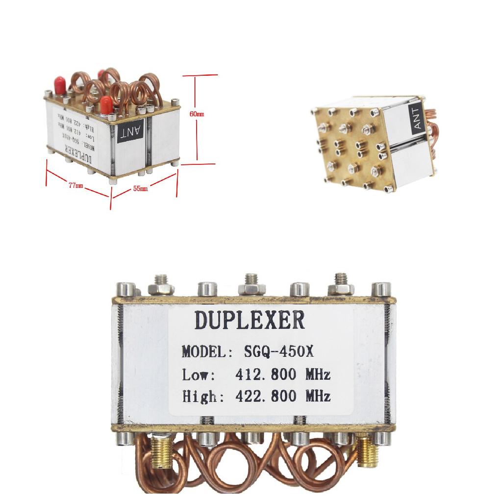 15W 400-470MHz Portable MINI UHF Duplexer SMA-F Termination For Radio Repeater