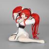 Anime Sitting Posture Alice Figure Cartoon Double Horsetail Girl Model Decoration Toy Christmas Gifts