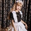 Socpuro Милое платье горничной Лолиты Моэ, фартук, косплей, черное и аутентичное, повседневный школьный костюм для вечеринки, стиль Лолиты/готика, + +