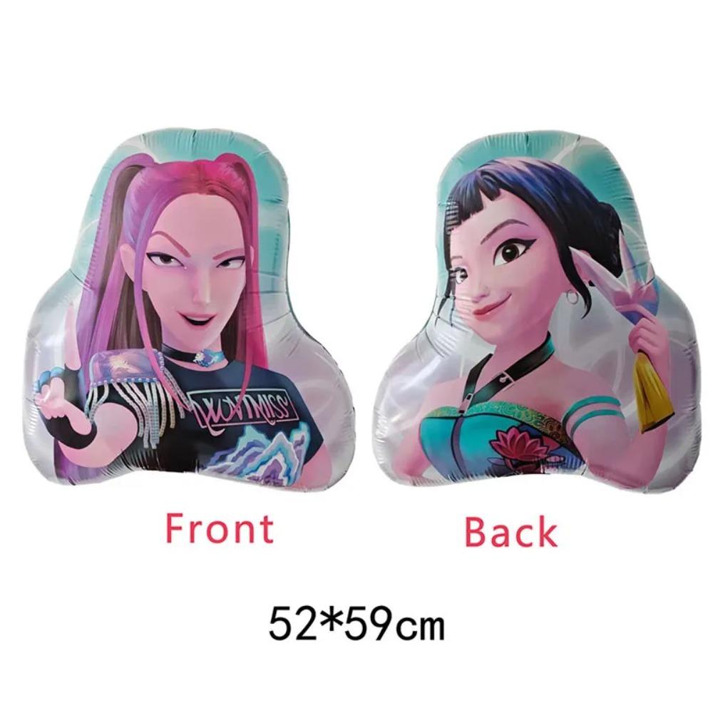 DeMons Hunting Balloon Kit Rumi Figure Balloon Kpop Girl Birthday Decoration Aluminum Film Balloon Baby Shower Party Supplies