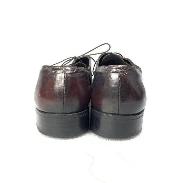 Винтажные кожаные оксфорды Florsheim с мыском, 80-е, красно-черные, 9D, 27.0-27.5(ИСПОЛЬЗОВАЛ)
