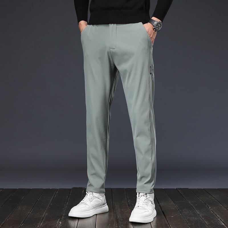 Spring And Autumn Men'S Casual Pants Versatile Pants Stretch Comfortable Breathable Straight Leg Pants Men'S Style